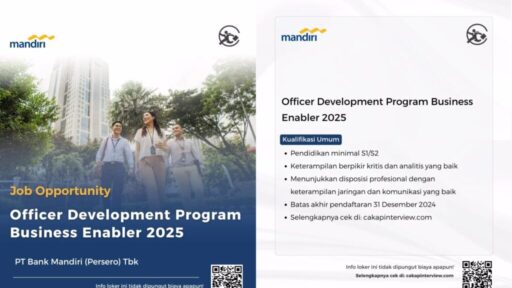 Kesempatan Emas! Loker Officer Development Program Bank Mandiri 2025!