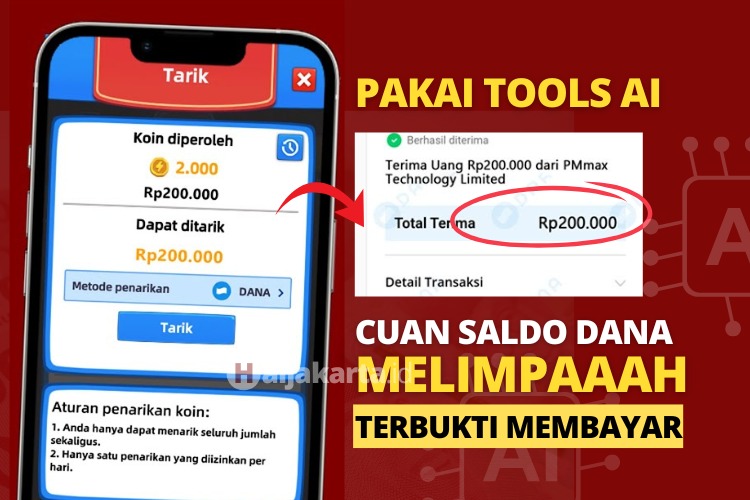 Dapatkan Saldo DANA Gratis Rp200.000 Setiap Hari dengan Tools AI!