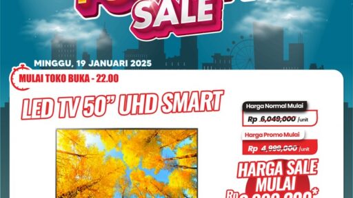 Diskon Jumbo Smart LED TV 50 UHD di Transmart Full Day Sale!