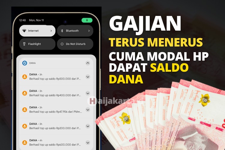 Gajian Terus! Dapatkan Saldo DANA Gratis Rp280.000 Hanya Modal HP!