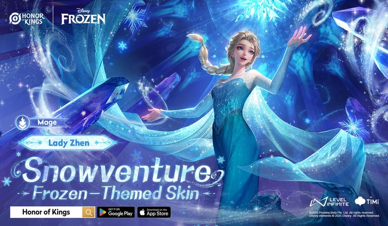 Honor of Kings Kolaborasi Spektakuler dengan Frozen, Apa Saja?