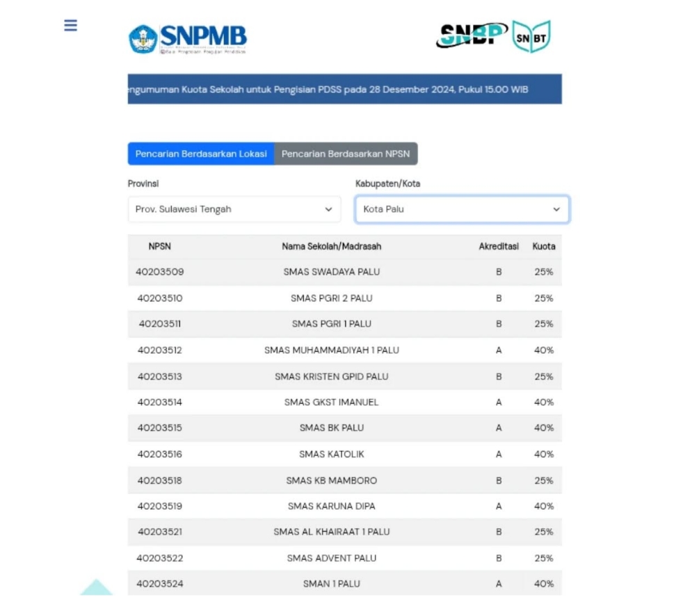 Jangan Lewatkan! Cek Pengumuman Kuota Sekolah SNBP 2025 di Sini!