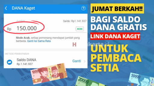 Jumat Berkah: Klaim Saldo DANA Kaget Rp150.000 Sekarang!