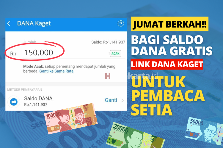 Jumat Berkah: Klaim Saldo DANA Kaget Rp150.000 Sekarang!