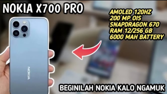 Nokia X700 Pro: Desain iPhone, Kamera 200MP, Harga Mulai 3 Jutaan!