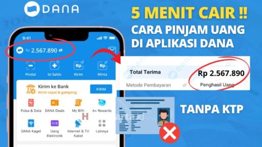 Pinjam Uang di DANA Tanpa KTP, Cair 5 Menit Langsung Masuk!