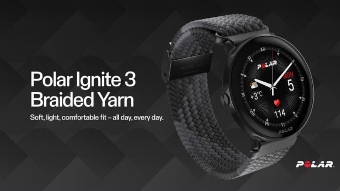 Polar Ignite 3: Smartwatch Stylish dengan Gelang Anyaman Nyaman!