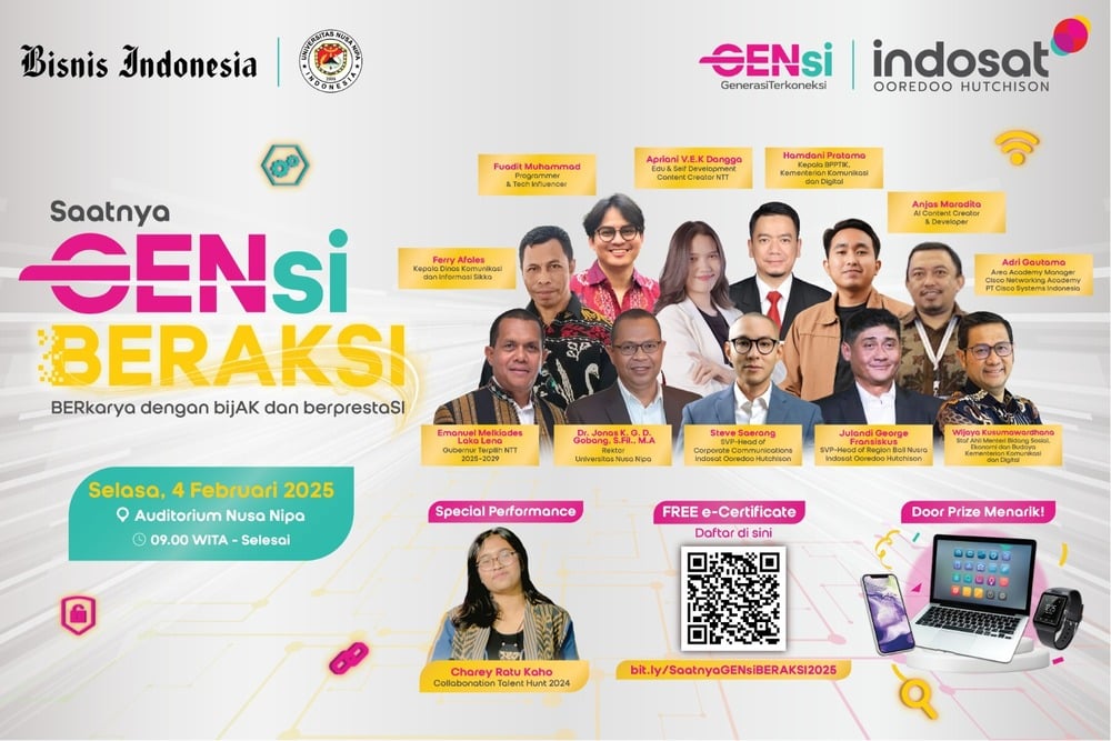 Siap-Siap! Indosat dan Bisnis Indonesia Gelar Literasi Digital di Maumere