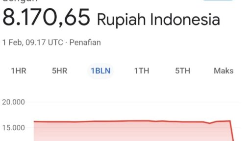 Viral! Google Tampilkan Nilai Tukar 1 Dolar AS Rp8.170