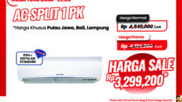 Wow! AC Split 1 PK Jadi Hemat dengan Diskon Rp 1,2 Juta di Transmart!